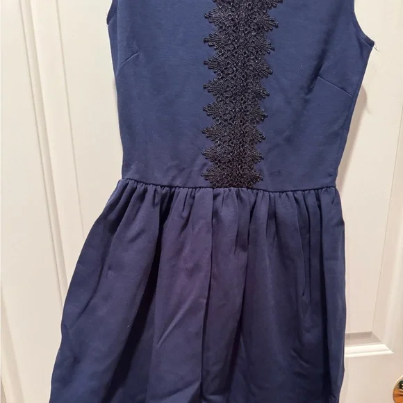 NWT Love Ady Navy Skater Dress - Picture 4 of 6